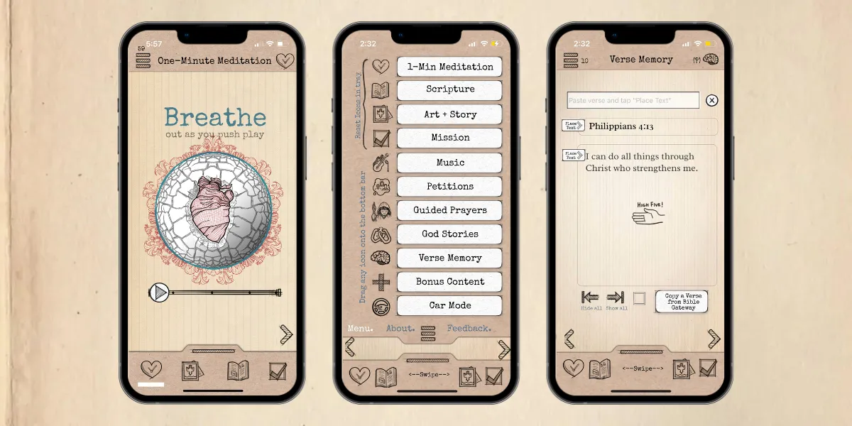 Creature Habits mobile app is a suite of 11 activities designed to immerse you in Christian disciplines.