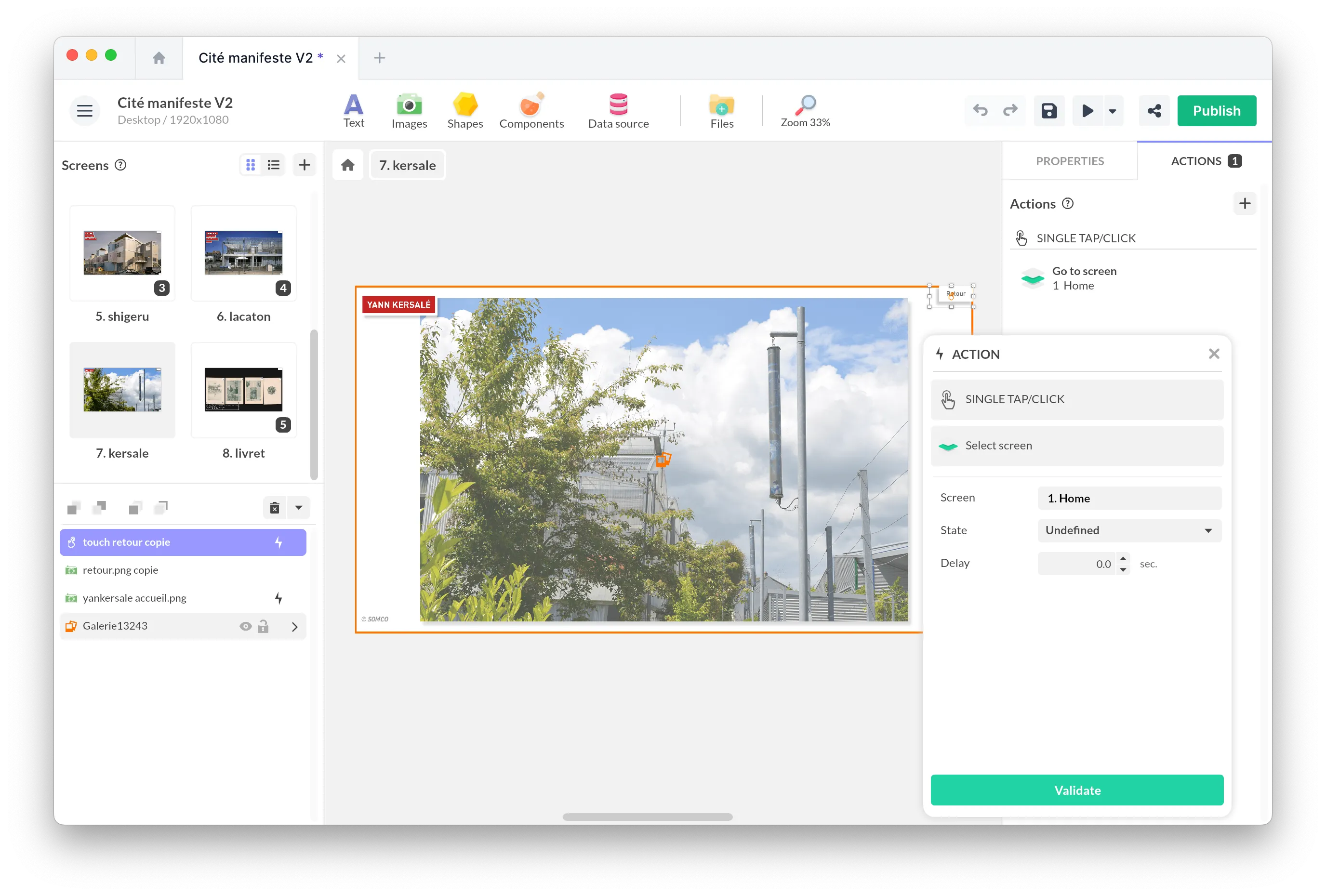 PandaSuite Studio interface