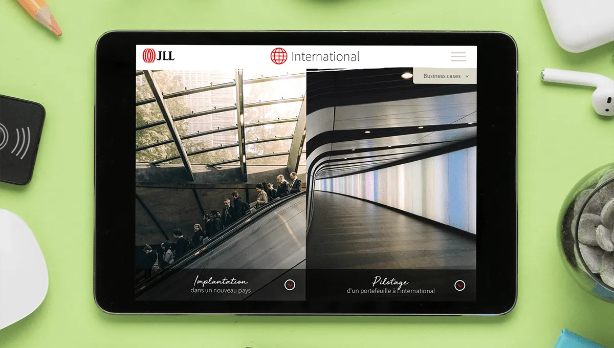 The JLL sales support tool is structured around client profiles, guiding salespeople to pose pertinent questions and roll out fitting arguments.