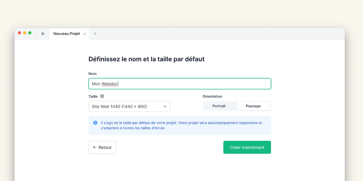 Choix du format dans PandaSuite