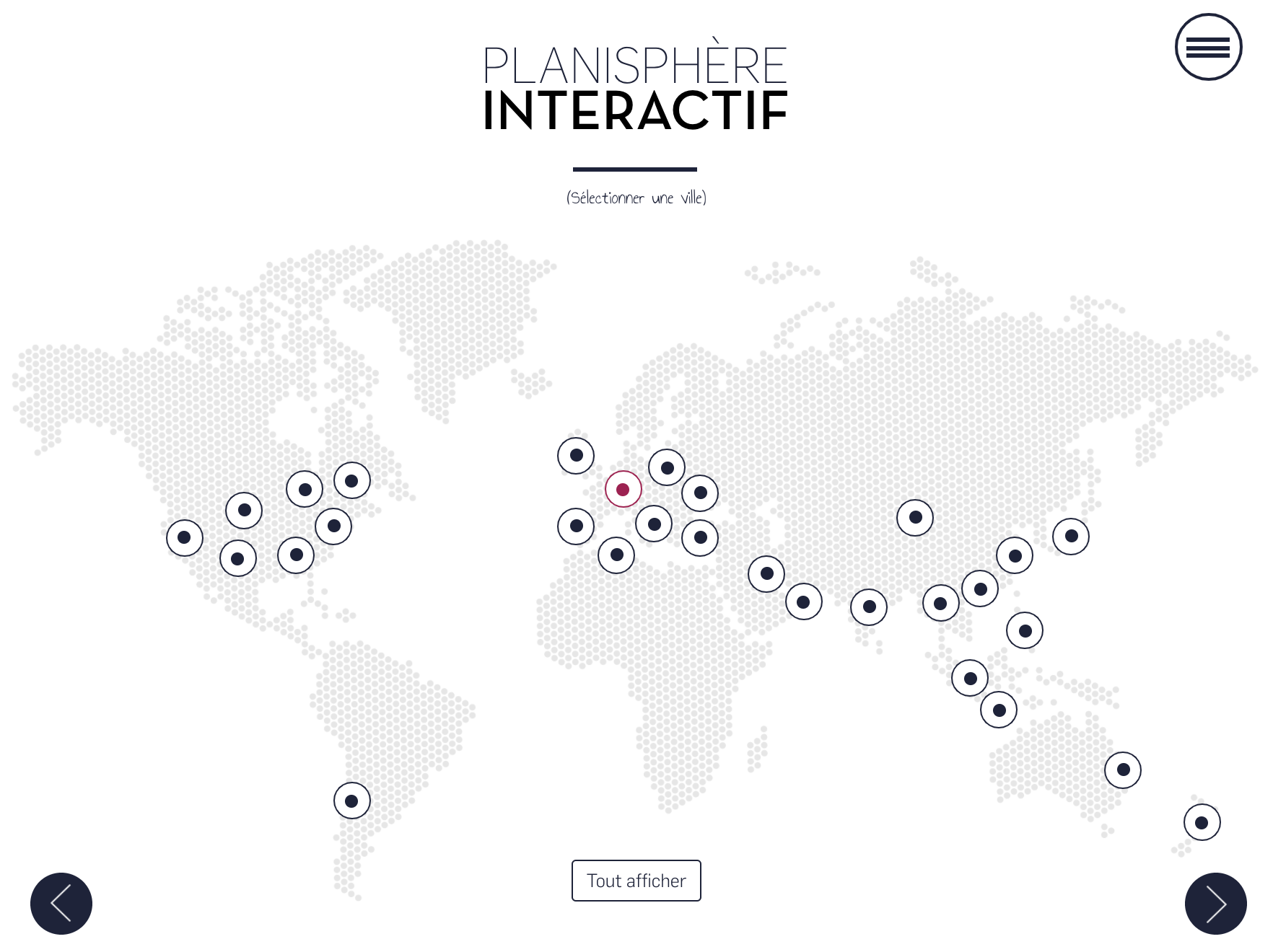 Capture of Comexposium's interactive sales presentation