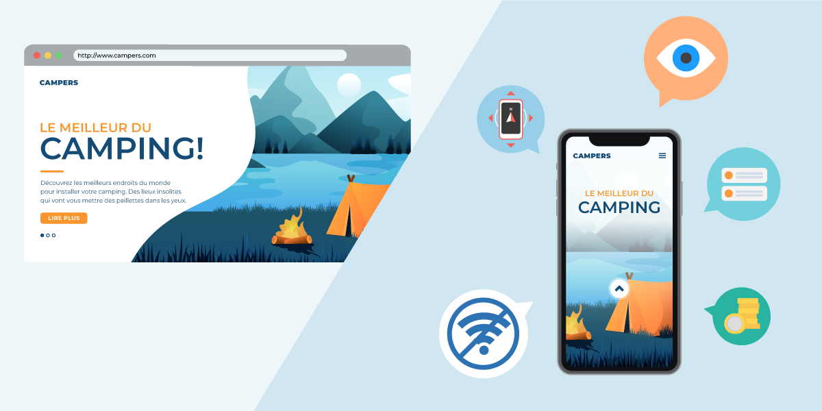 Discover the main benefits of turning your website into a mobile app: better UX, offline access, push notifications, and more.