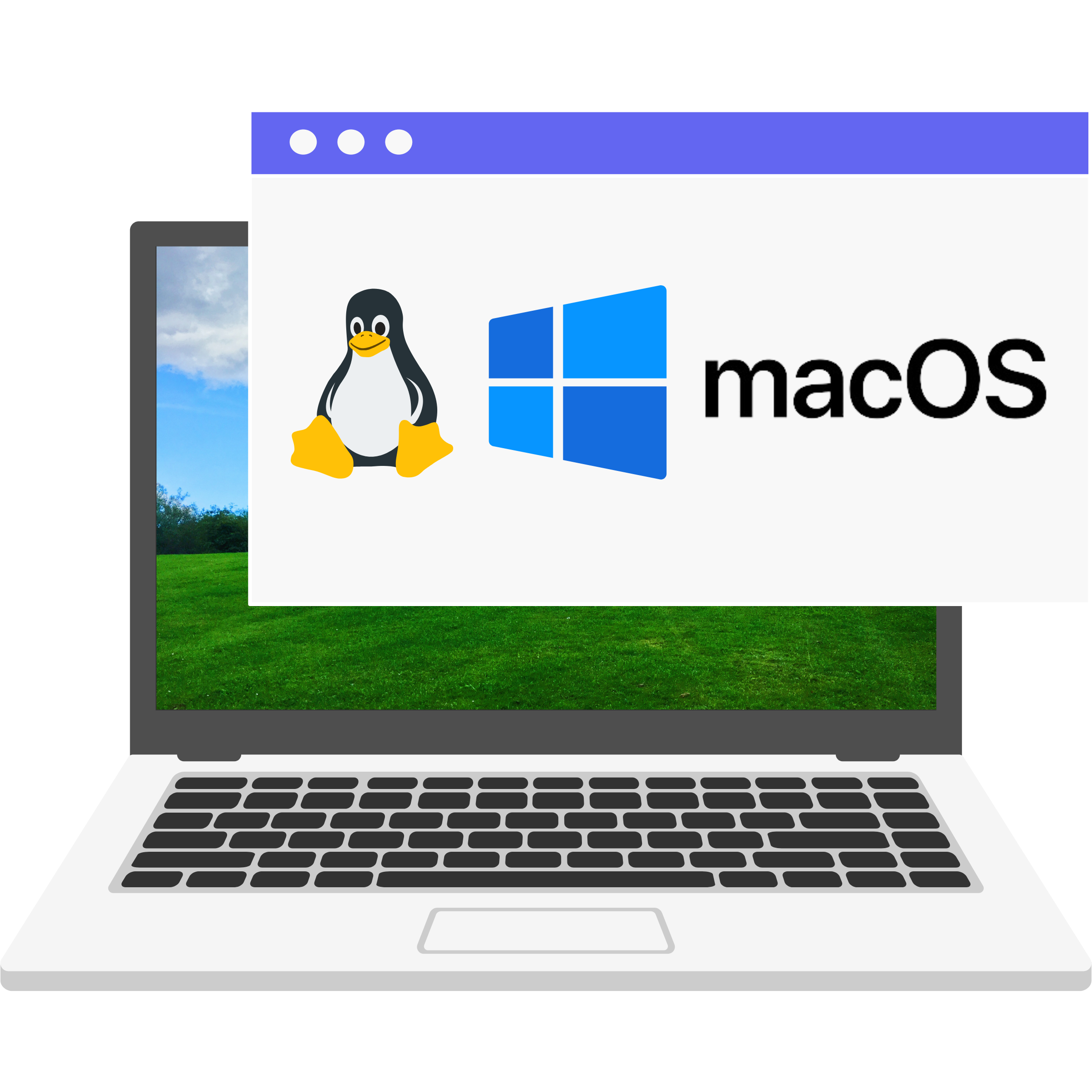 Desktop app illustration