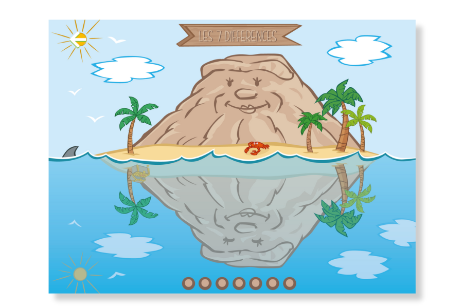 Interactive 7 Differences Game by Pandacraft Magazine