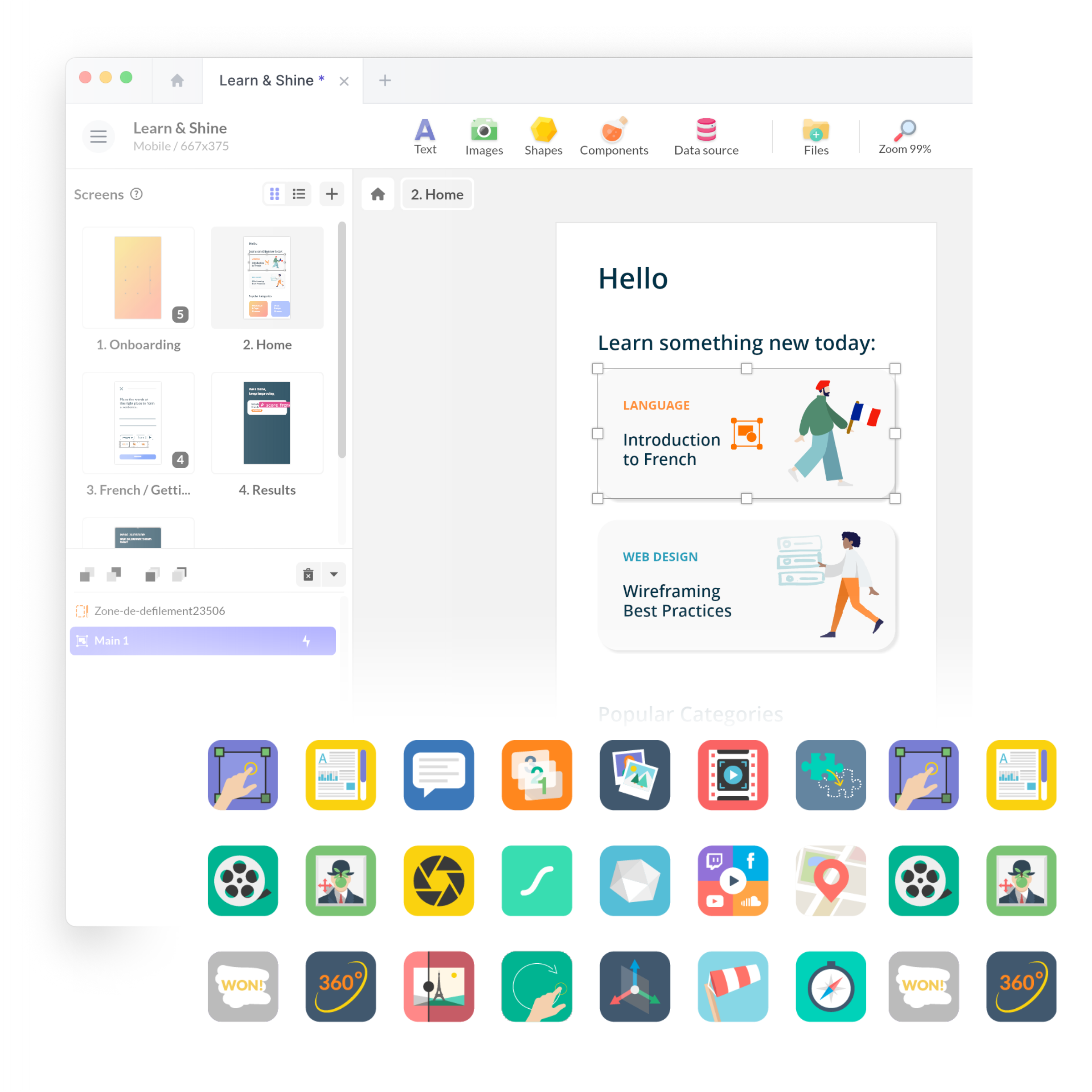 Overview of PandaSuite's Interactive Components