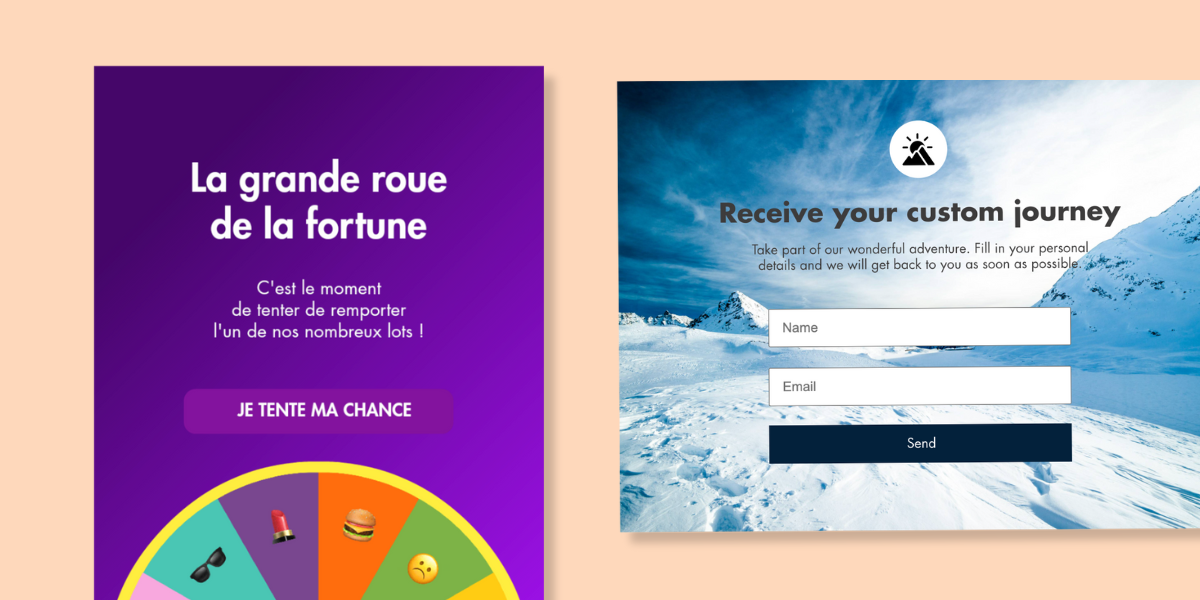 Interactive kiosk templates