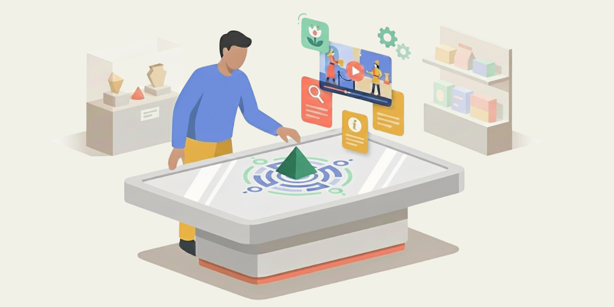 Object recognition on multitouch table