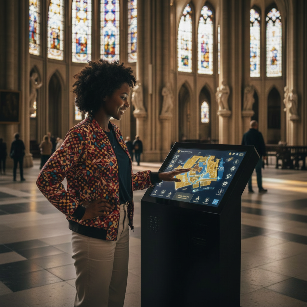 Tourism wayfinding kiosk